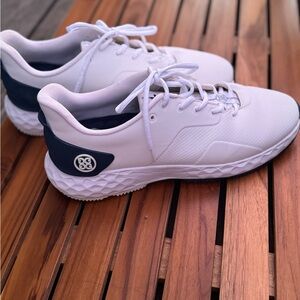 MEN'S MG4+NAVY AND WHITE GOLF SHOE
